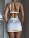 Кружевной белый пеньюар 027 -S photo 2
